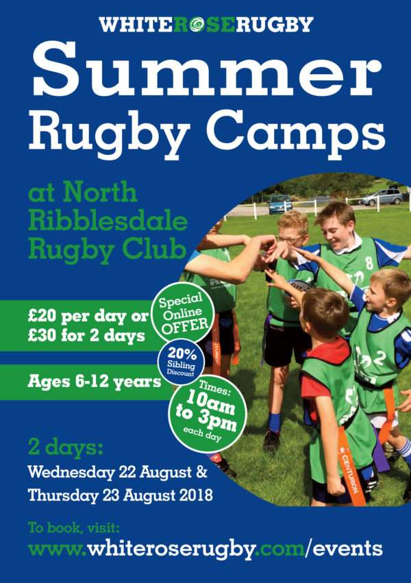 Summer Rugby Camp 22 & 23 August 2018 North Ribblesdale RUFC